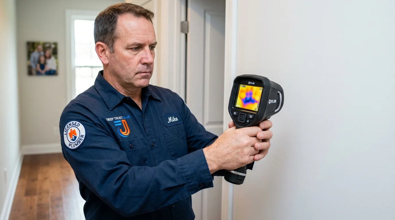 Thermal imaging leak detection by Johns Plumbing LLC in Fort Gaines